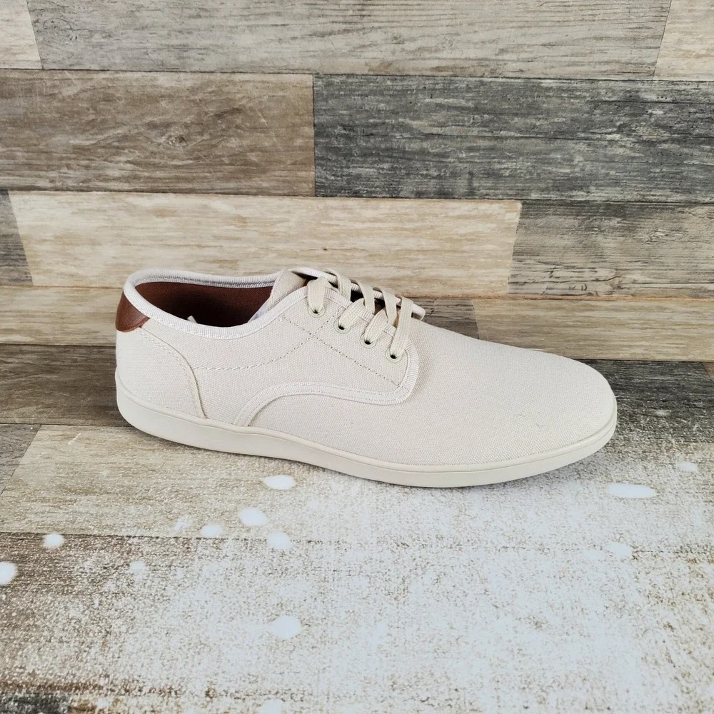Steve Madden Fenta Mens Shoes Sz 10 M Running Cream Lace Up Riund Toe Sneakers